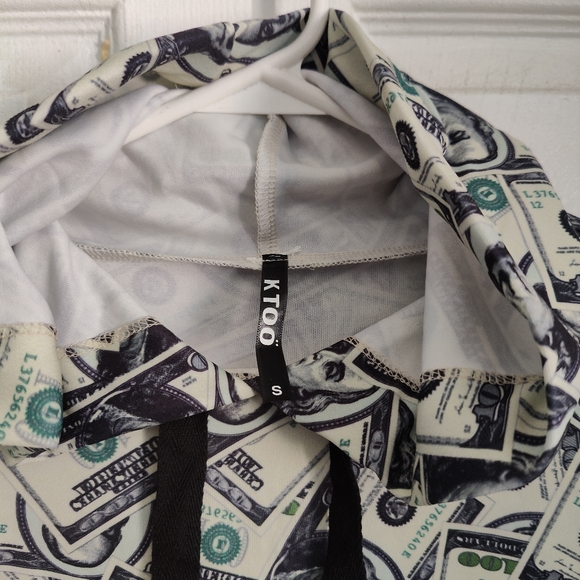 💵 Money 💵 women hoodie 💵 size small long - Picture 2 of 6